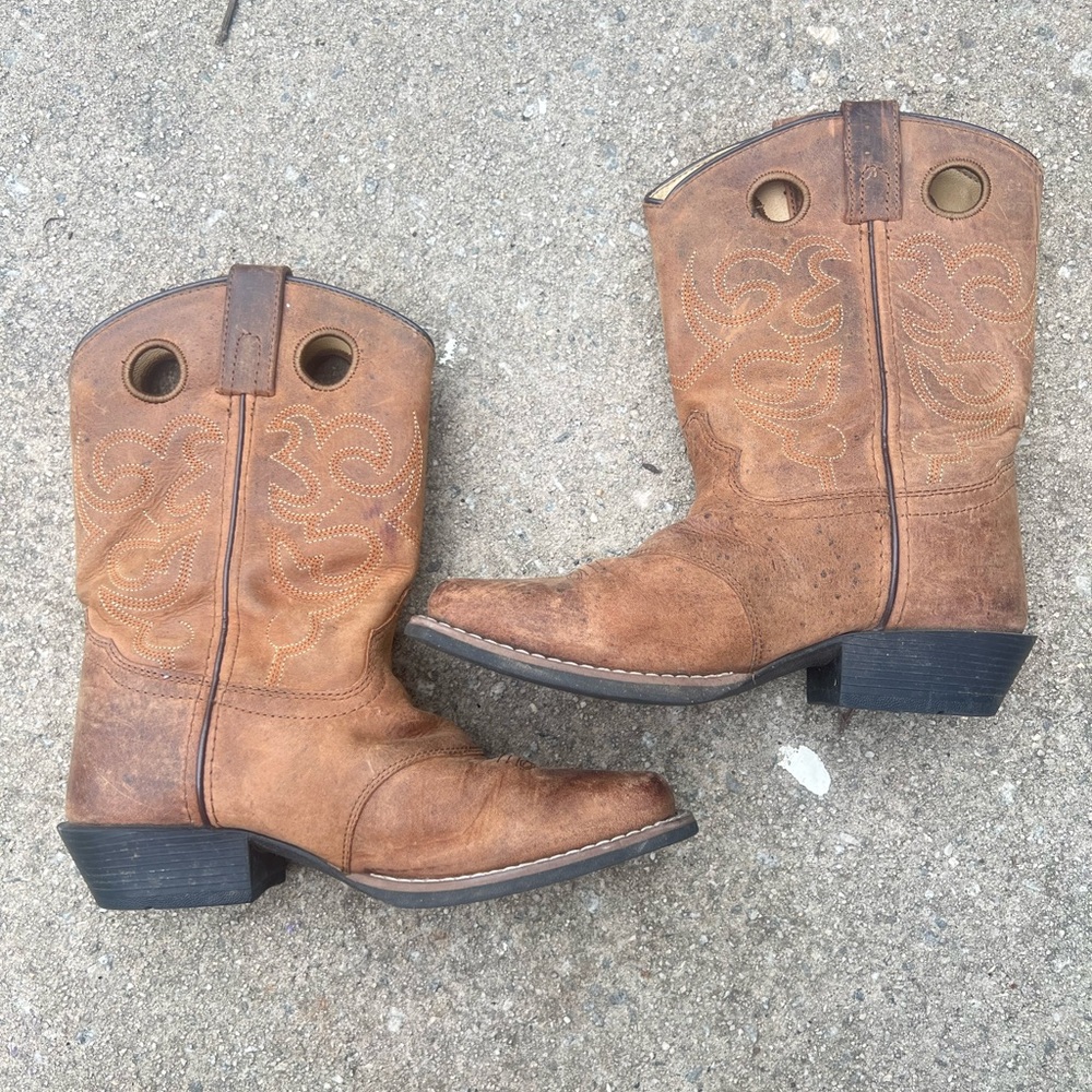 Smokey mountain kids leather boots